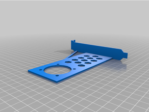 pci 40 mm Lüfter lsi 9211 8i 40mm fan mount pcie Steckplatz 3d print model - Mito3D