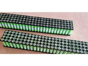 18650 batterie cellule titulaires 3d print model - Mito3D