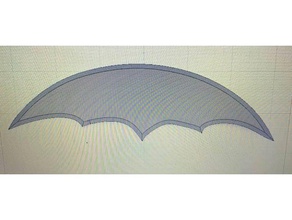caballero noche regresa batarang batman cosplay prop 3d print model - Mito3D
