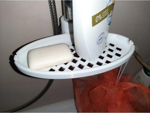 portasapone doccia rack piatto sapone 3d print model - Mito3D