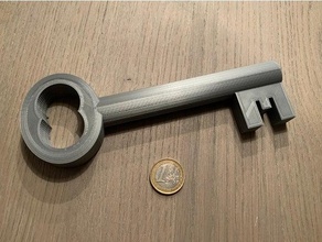 huge fake key 3d print model - Mito3D
