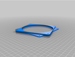 140mm fan adapter spacer customized 3d print model - Mito3D