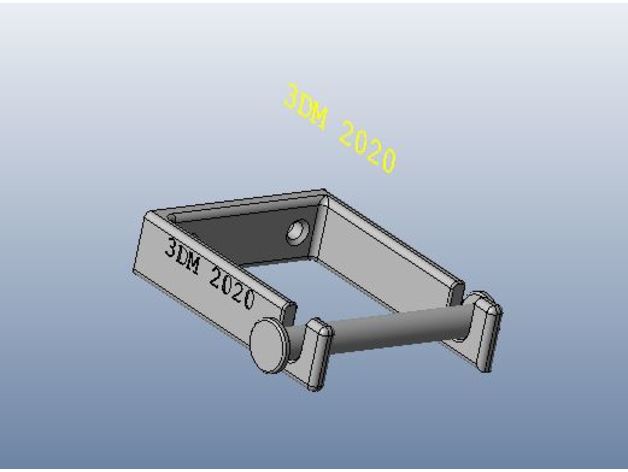 semplice alloggiamento einfacher filamento capestro wandhalter bobina titolare parete porta wandhalterung 3D print model - Mito3D