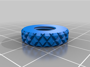 customized knurled nut 3d print model - Mito3D