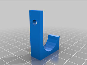 customized parametric wall hook 3d print model - Mito3D