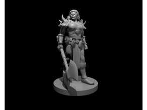 orc female warrior 3d print model - Mito3D