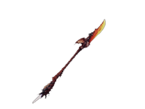 mhw insect glaive - azure flightmaster rathalos ig dnd mini prop monster hunter 3d print model - Mito3D