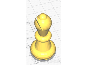 obispo pieza ajedrez increíble boardgame fresco creality ender 3 pro rápido juego pla jugar impresora reemplazo prueba 3d print model - Mito3D