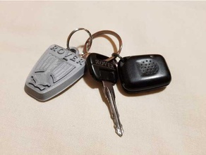 llavero insegne rover distintivo portachiavi ricambi auto arriba badge keychain 3d print model - Mito3D