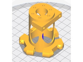 soulevé kossel mini effecteur delta l'effecteur e3d v6 3d print model - Mito3D