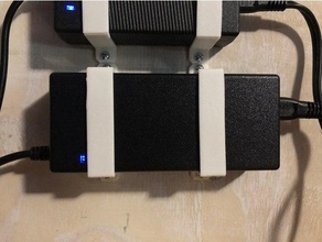 monoprice select mini pro power supply strap organizer mount 3d print model - Mito3D