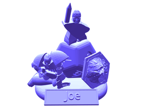 joe trophée 3d print model - Mito3D
