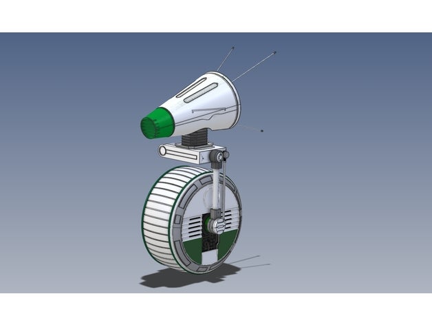 denton v1 do droid basierten baddeley design astromech Droiden bb8 0 dio r2d2 Roboter starwars star wars 3D print model - Mito3D