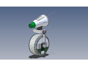 denton v1 droid basado baddeley diseño astromech bb8 d 0 droides r2d2 robot starwars star wars 3d print model - Mito3D