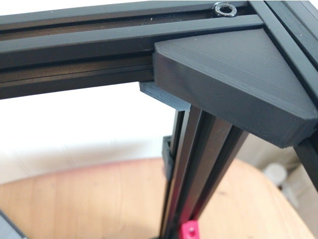 ender 5 - stock corner brace angle bracket cover ender5 ender5plus mod 3D print model - Mito3D