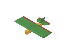 combate rc avión plano 3d print model - Mito3D