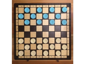 checkers 3d print model - Mito3D