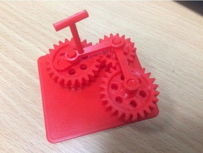 gear arm link handle 3d print model - Mito3D