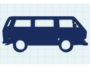 volkswagen vanagon contour trousseau clés 3d print model - Mito3D
