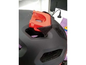 deriva espírito câmera capacete montagem fixação asas 3d print model - Mito3D