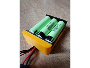 18650 3s battery pack holder cover 18560 3sbattery 3d print model - Mito3D