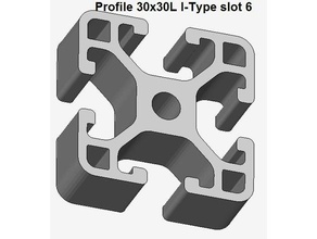 aluminium extrusion profile 55 Typen stl Dateien alu Profil 3d print model - Mito3D