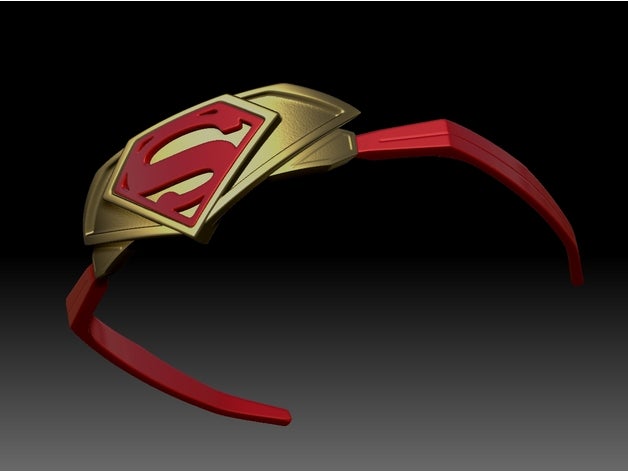 supergirl headband accessory children cosplay costume 3D print model - Mito3D