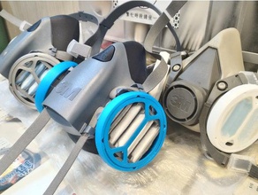 geração máscara cirúrgica adaptador respirador 3d print model - Mito3D
