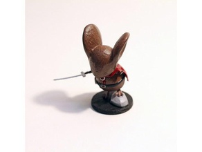 mouse guard saxon cute sculpture sword 3d print model - Mito3D
