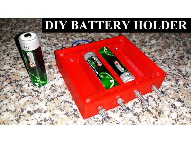battery holder power bank 3D print model - Mito3D