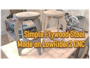 simple plywood stool cnc diy lowrider lowrider2 v1 engineering 3d print model - Mito3D