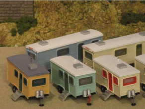ho scale travel trailers 3d print model - Mito3D