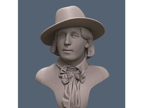 oscar wilde bust british sculpture 3d print model - Mito3D