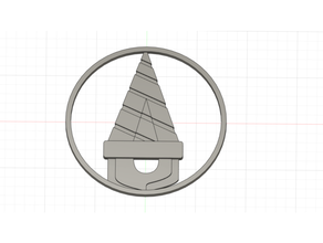 core drill gurren lagann anime logo 3d print model - Mito3D
