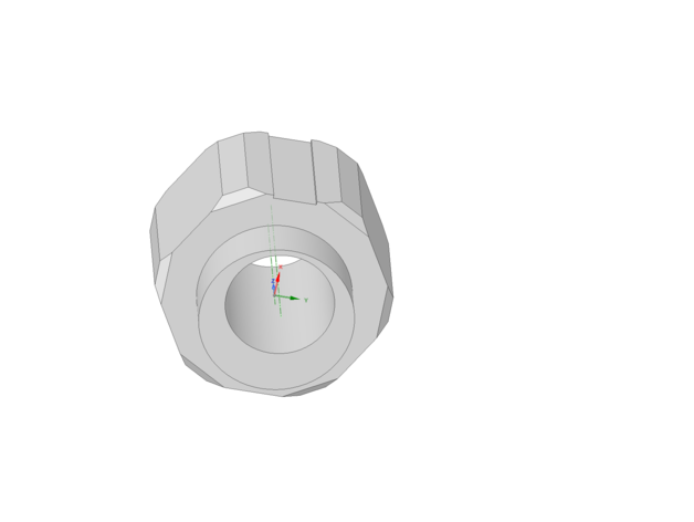 eccentrico distanziale versione 3 10mm modello dado 3D print model - Mito3D