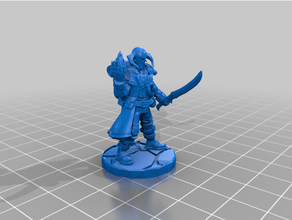 pathfinder magus - remix battle mage dd dnd miniature dungeons dragons fantasy tabletop 3d print model - Mito3D