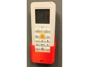 aircon remote control holder 3d print model - Mito3D