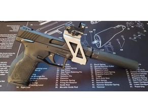 taller pistol red dot sight 3d print model - Mito3D