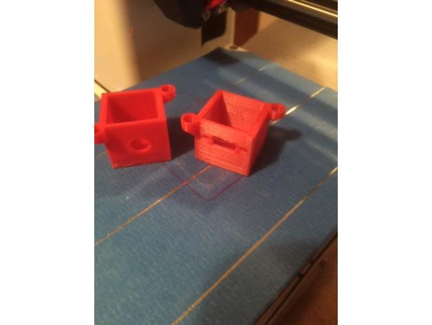 toggle switch mount 3D print model - Mito3D