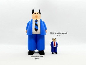 pointy haired boss mmu comics dilbert 3d print model - Mito3D