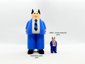 punta pelo boss mmu fumetti dilbert 3d print model - Mito3D