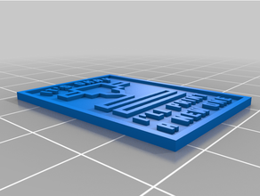 insigne l'imprimante 3d motif 3d print model - Mito3D