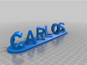 carlos eliana customized 3d print model - Mito3D