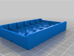 customized parametric aa battery box contacts 3d print model - Mito3D