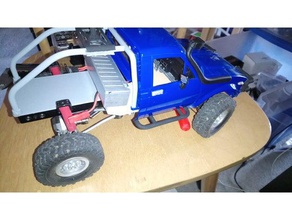 wpl c24 c14 rock slider running board honcho rc car parts crawler 3d print model - Mito3D