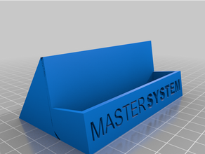 sega master cartucho suporte exposição exibição mestre showstand 3d print model - Mito3D