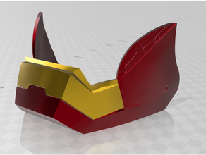 iron man casco split mento ironman 3d print model - Mito3D