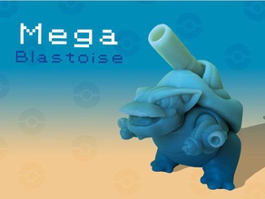 blastoise mega mignon dinosaure créatures mer pokemon pokemongo pokemons chiffres jouet squirtle wartortle 3d print model - Mito3D