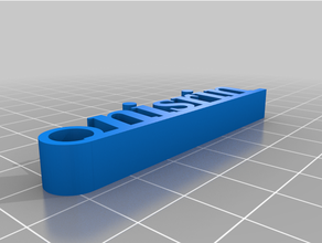 nisrinletterkeychain kundengebundene 3d print model - Mito3D