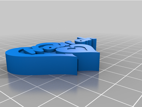 naurahletter personalizado 3d print model - Mito3D